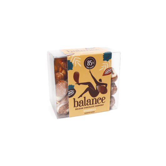 Čokoladne praline školjke s kremom od lješnjaka bez dodanog šećera