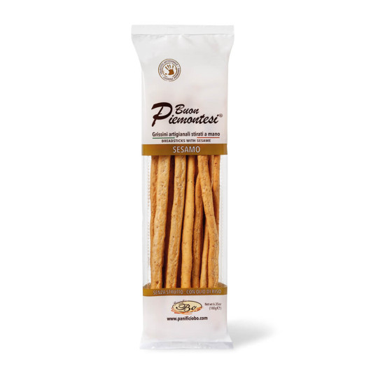 Ručno izrađeni hrskavi dugi grisini štapići sa sezamom