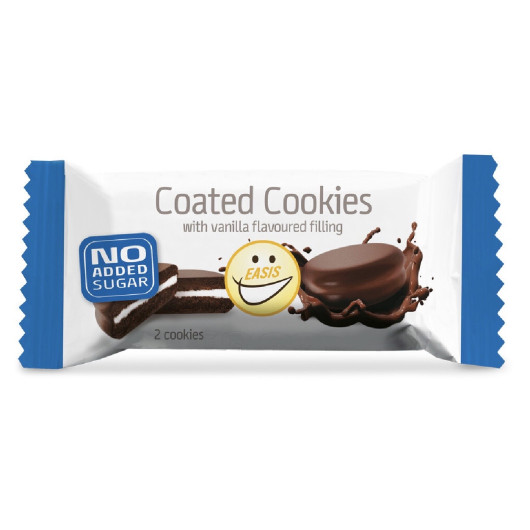 KEKSI od kakaa s kremom od vanilije obliveni čokoladom 