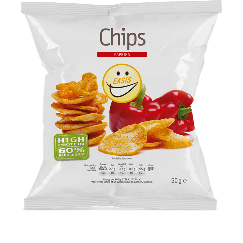 Vrecica proteinskog cipsa paprika