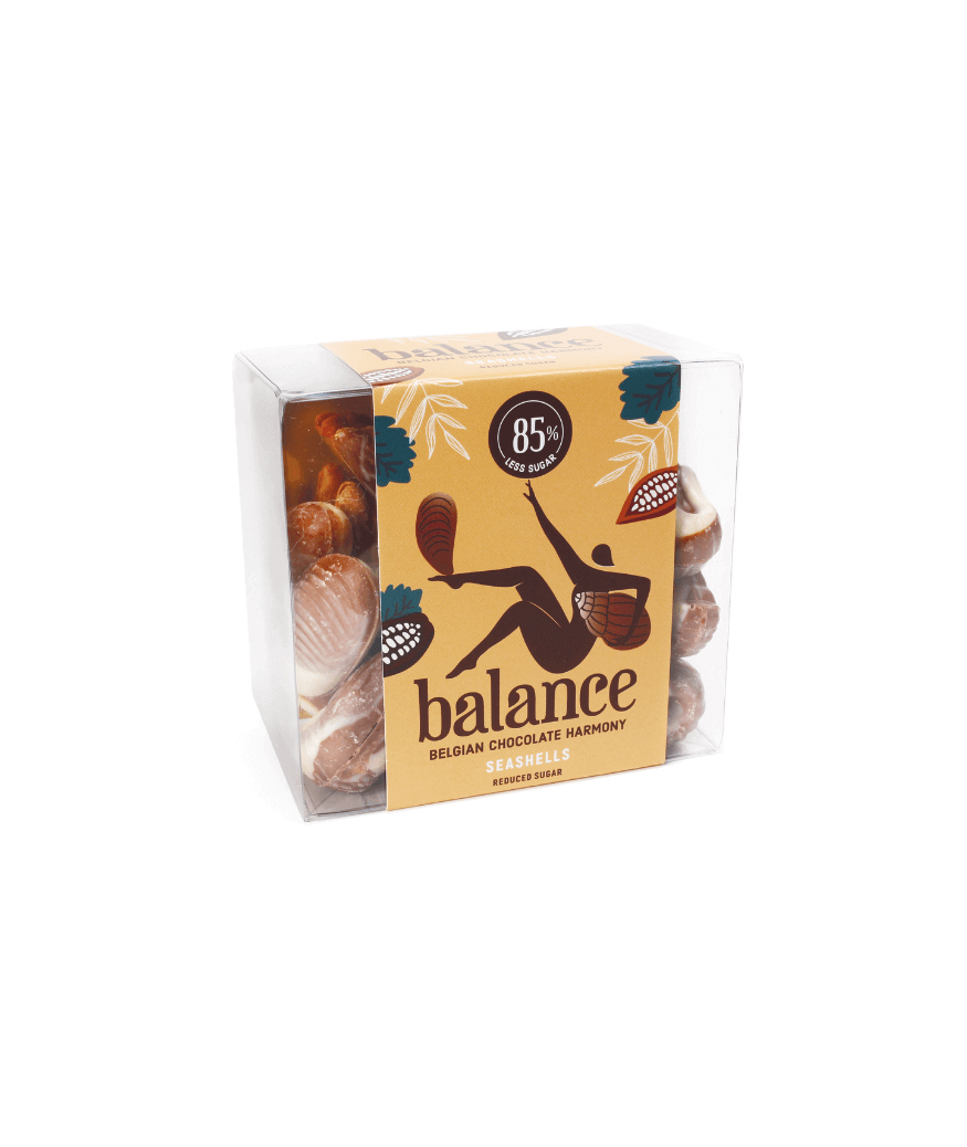 Čokoladne praline školjke s kremom od lješnjaka bez dodanog šećera