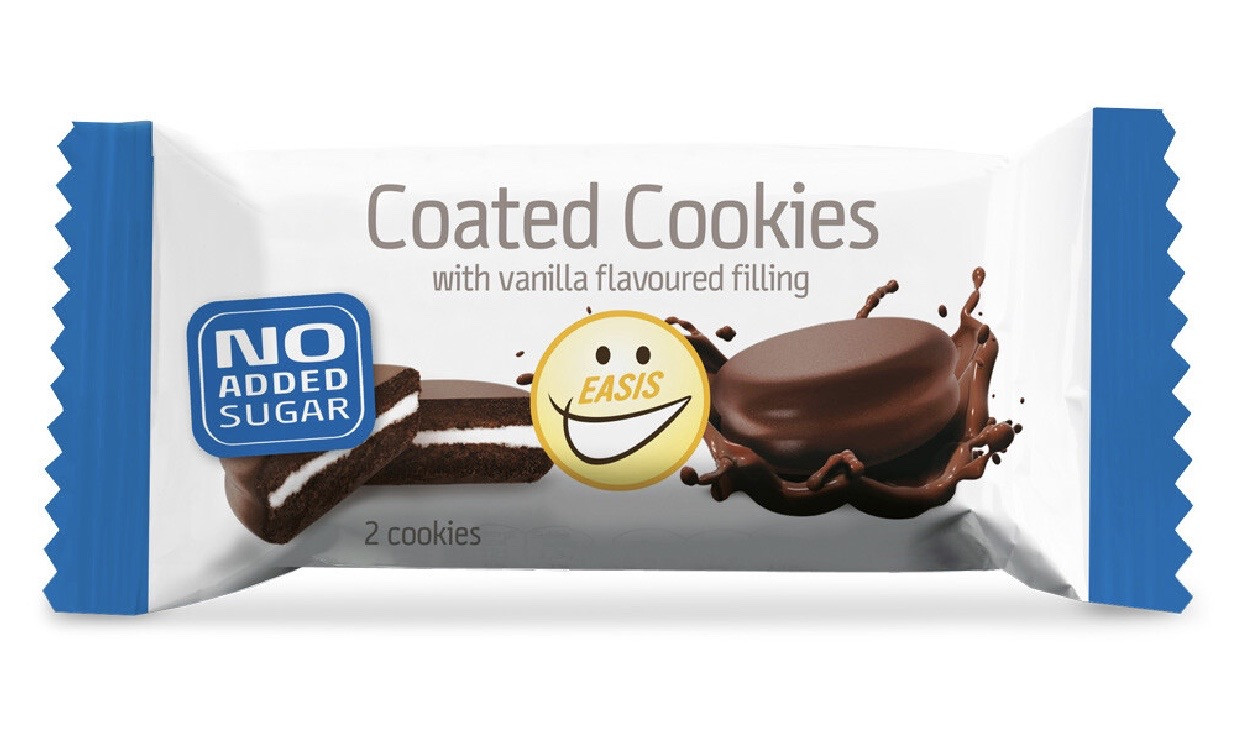 KEKSI od kakaa s kremom od vanilije obliveni čokoladom 