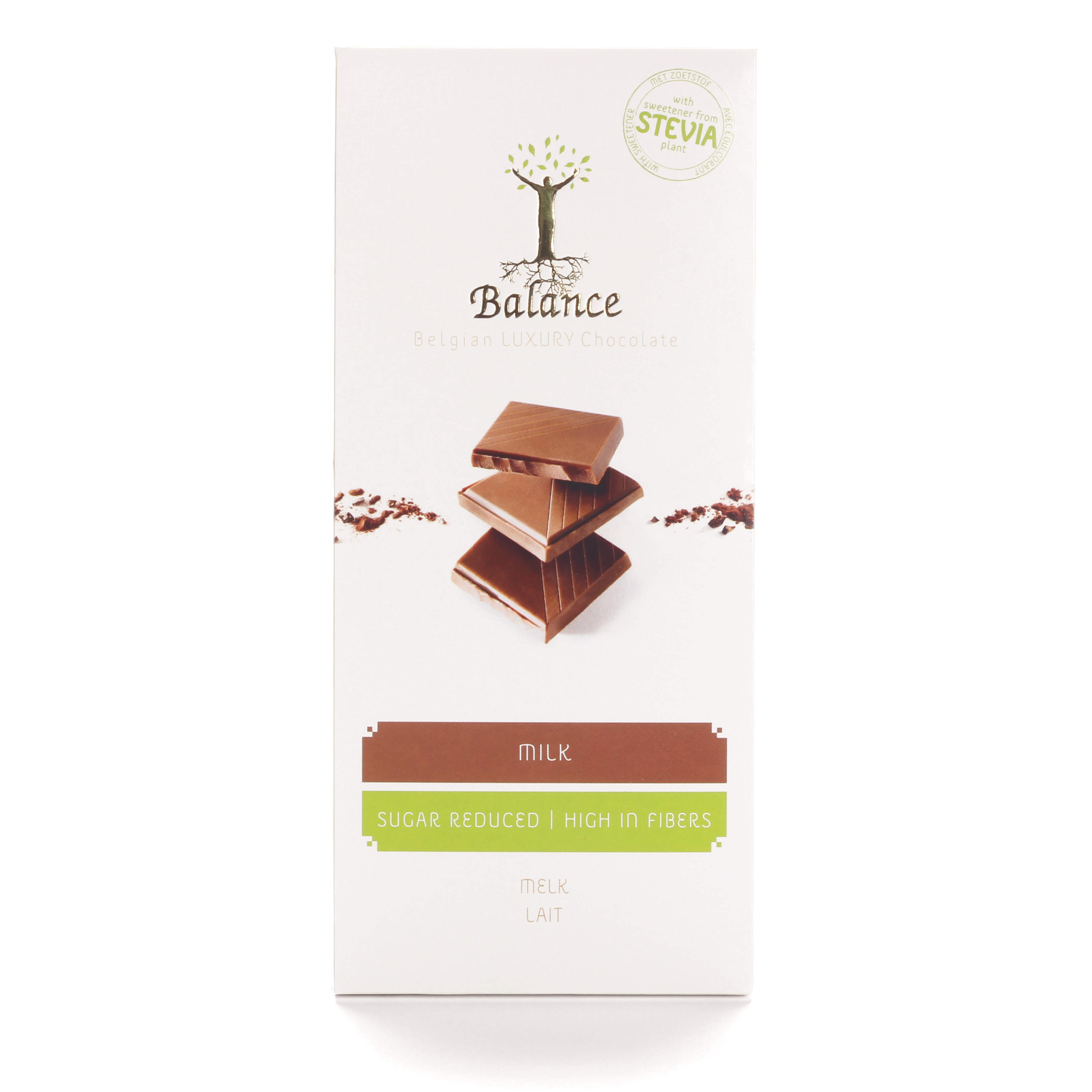 Luxury mlečna čokolada s stevijo BREZ SLADKORJA