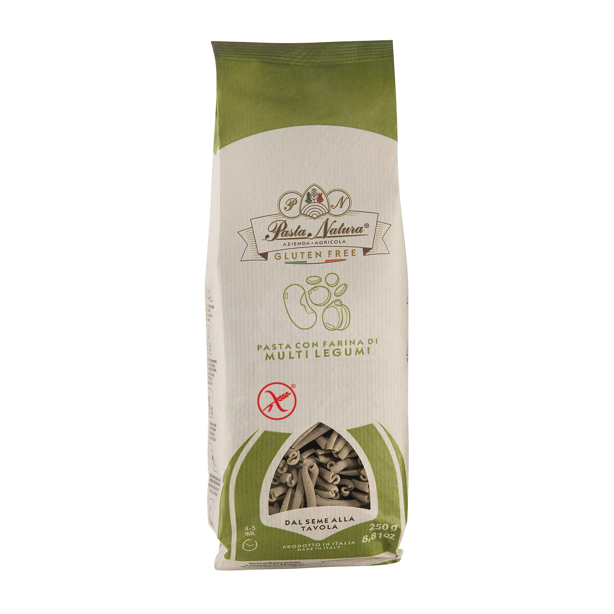 Tjestenina bez glutena od leće, slanutka, graška i graha