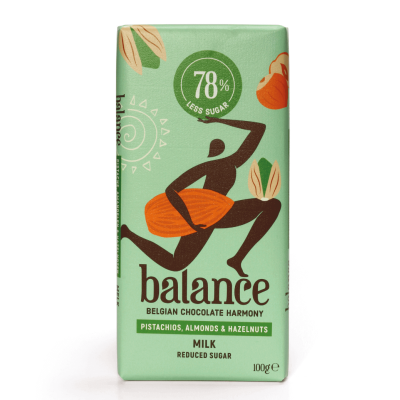 MLIJEČNA ČOKOLADA 3 oraščići STEVIJA 100g