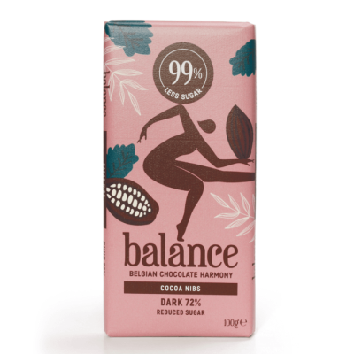 TAMNA ČOKOLADA 72% zrna kakaa bez šečera100g